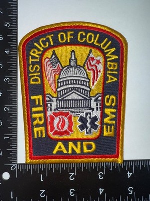 Washington D.C District of Columbia Fire and EMS Patch Obsolete Embroidered