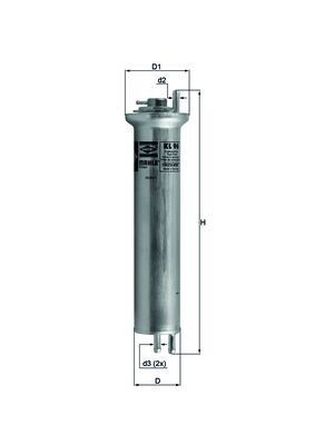 MAHLE KL 96 Kraftstofffilter für ALPINA,BMW