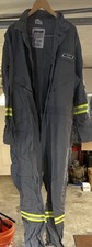 Crude FR Deluxe Coveralls RPS-968 Grey Size 52-RG Hi-Vis Patch Flame Resistant