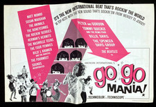 GO GO MANIA Orig Movie Pressbook Beatles Animals Herman's Hermits Rock & Roll
