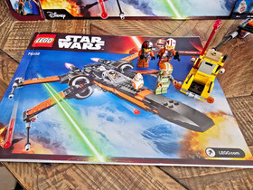 Used Lego 75102 Star Wars Poe's X-Wing Fighter 100% Complete w/ manual and box