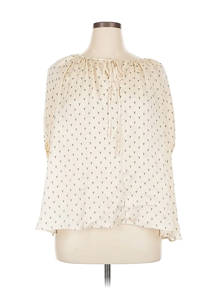 Blusa mujer H&M marfil manga 3/4 XL