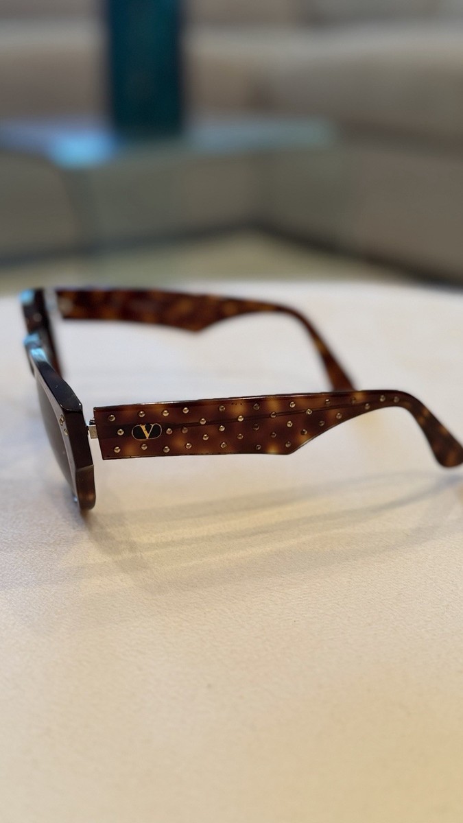 Vintage Valentino Tortoise Shell Sunglasses Hand Crafted in Italy s-l400.jpg main image 3