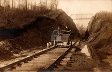 Railroad Motor Car Bridge Central City KY Kentucky c1910 RPPC Postcard COPY