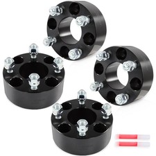 4pc 2 4x4 Wheel Spacers 12x20 Fits Ez Go Clubcar 4 Lug 62mm Black