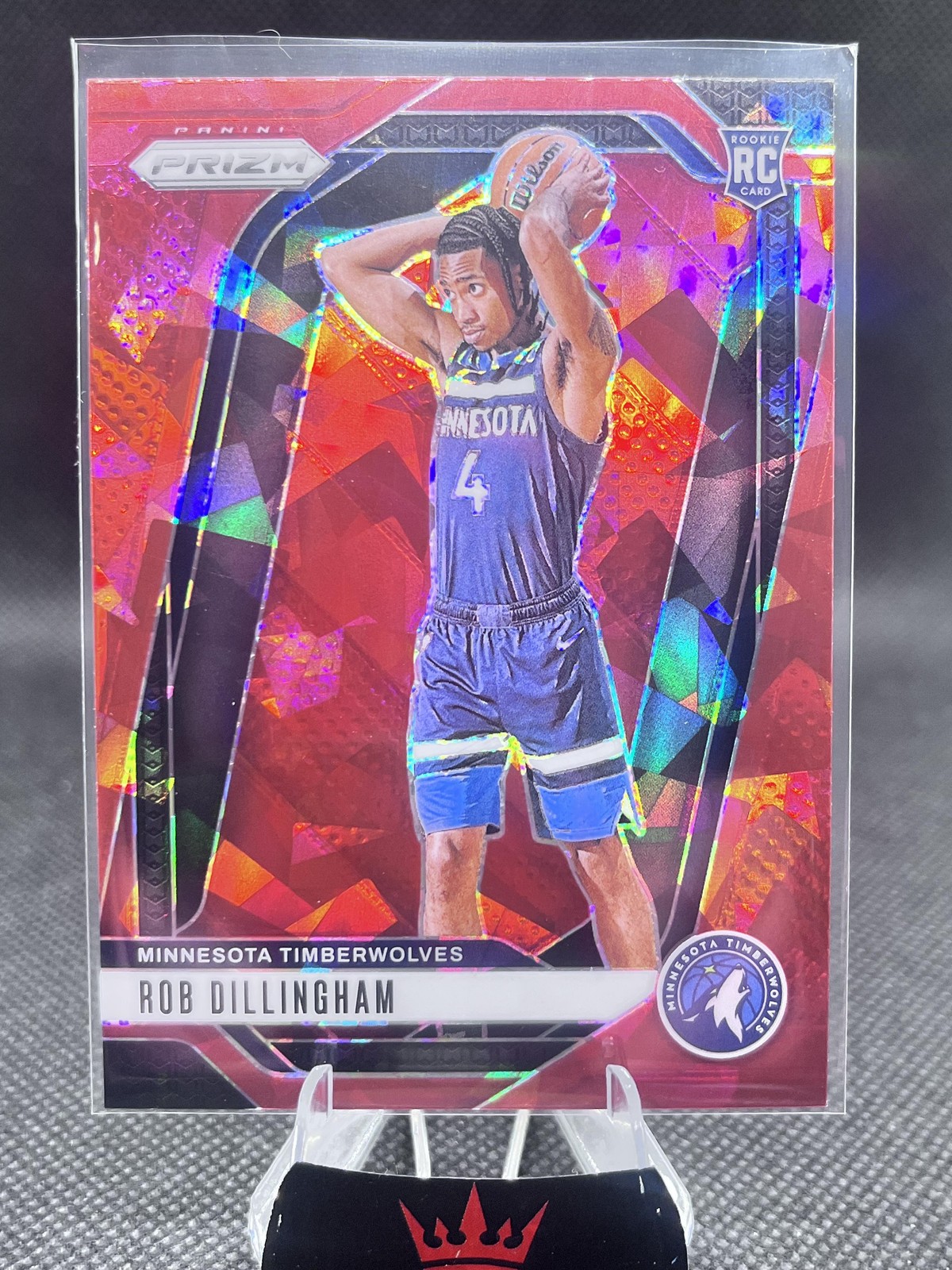 2024-25 Panini Prizm #250 Rob Dillingham Prizms Red Ice