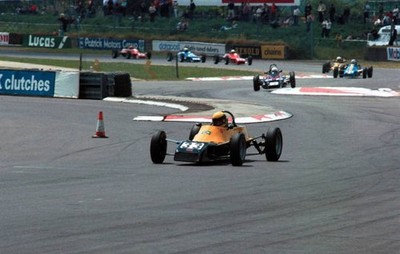 Ayrton Senna da Silva Van Diemen R81 negotiates the Woodcote Chica- Old Photo