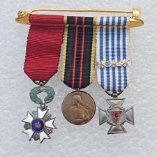 Belgium: bar of 3 discounts: Order of the Crown, resistance, deportees