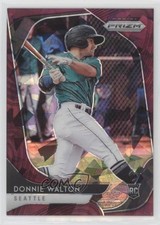 2020 Panini Prizm Tier III Burgundy Cracked Ice 5/25 Donnie Walton #201 0a4s