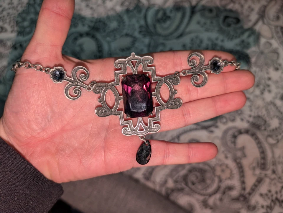 Alchemy Gothic Kette Regiis Martyris mit Swarovski Elementen Neu - Bild 4 von 4