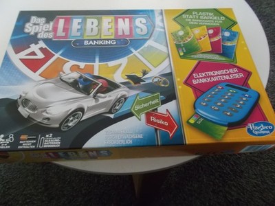 Das Spiel des Lebens Banking Hasbro Brettspiel - Inhalt Top - Vollständig