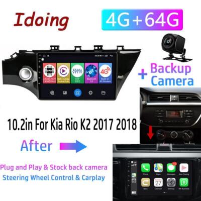 For Kia Rio K2 2017-2019 10.2'' Stereo Radio Apple CarPlay Android GPS Player
