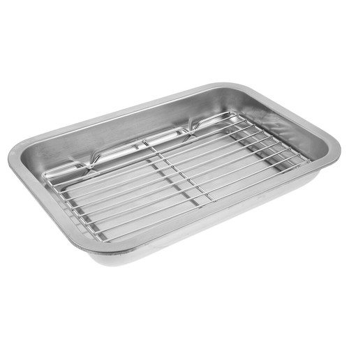 Toaster Oven Pan Cookie Sheet Baking Pan Tray Food Baking Mesh Rack