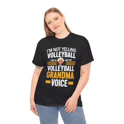 I'm Not Yelling Volleyball This Is Just My Volleyball Grandma Voice T-Shirt, - Bild 3 von 15