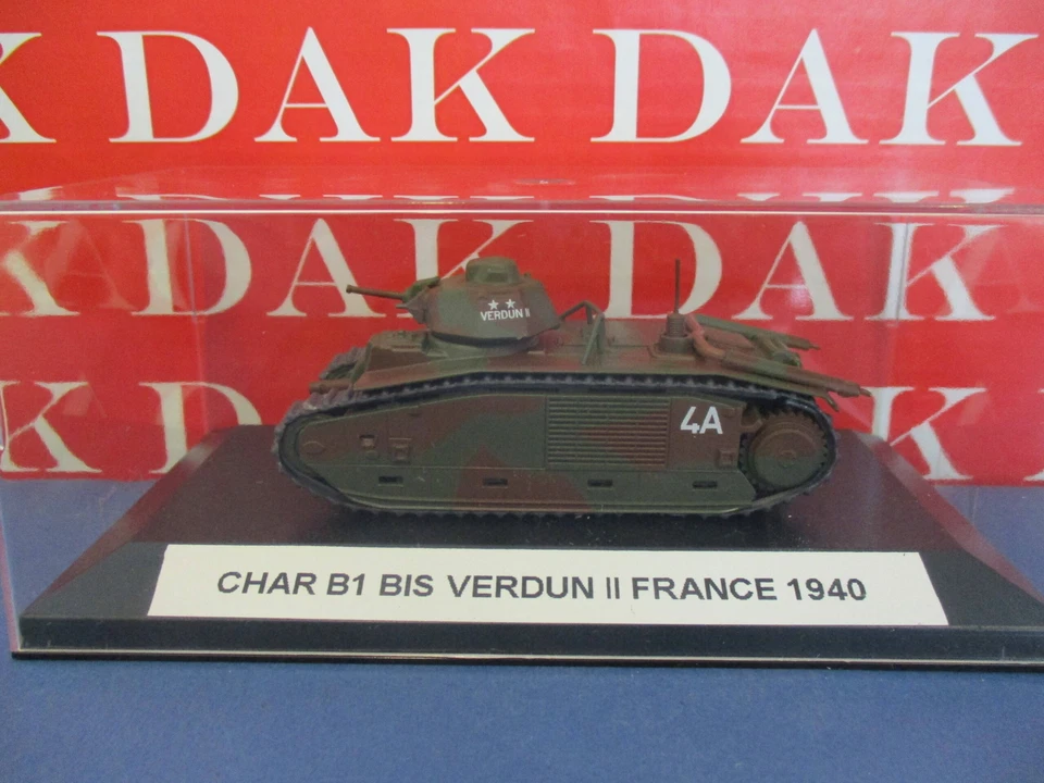 Die cast 1/72 Modellino Carro Armato Tank Char B1 Bis Verdun II France 1940 HB - Immagine 4 di 4