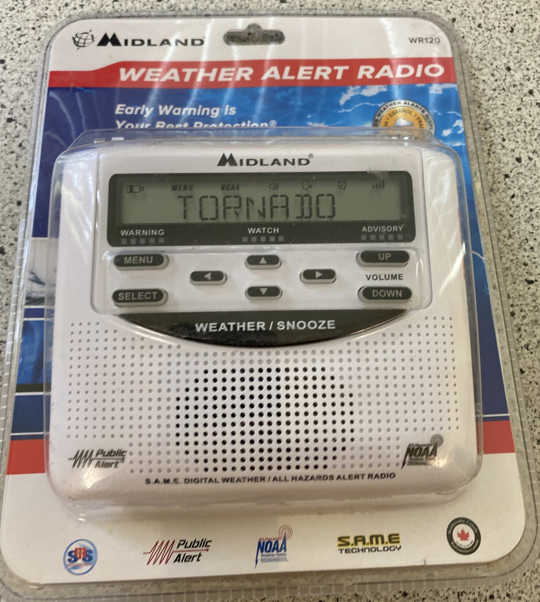 WR120 Emergency Weather Alert Radio, White WR120 Emergency Weather Alert Radio, White