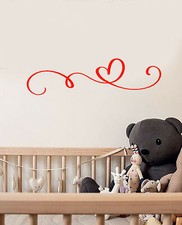 Vinyl Wall Decal Romantic Heart Pattern Children's Room Stickers 4024ig 