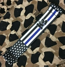 NEW KM Paintball  Universal JT Goggle Strap - SE Blue Lives