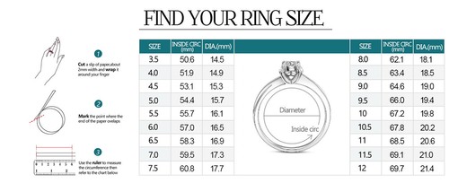 Anello di fidanzamento matrimonio moissanite taglio tondo Eternity 2,1 ct argento sterling 925 - Foto 8 di 13