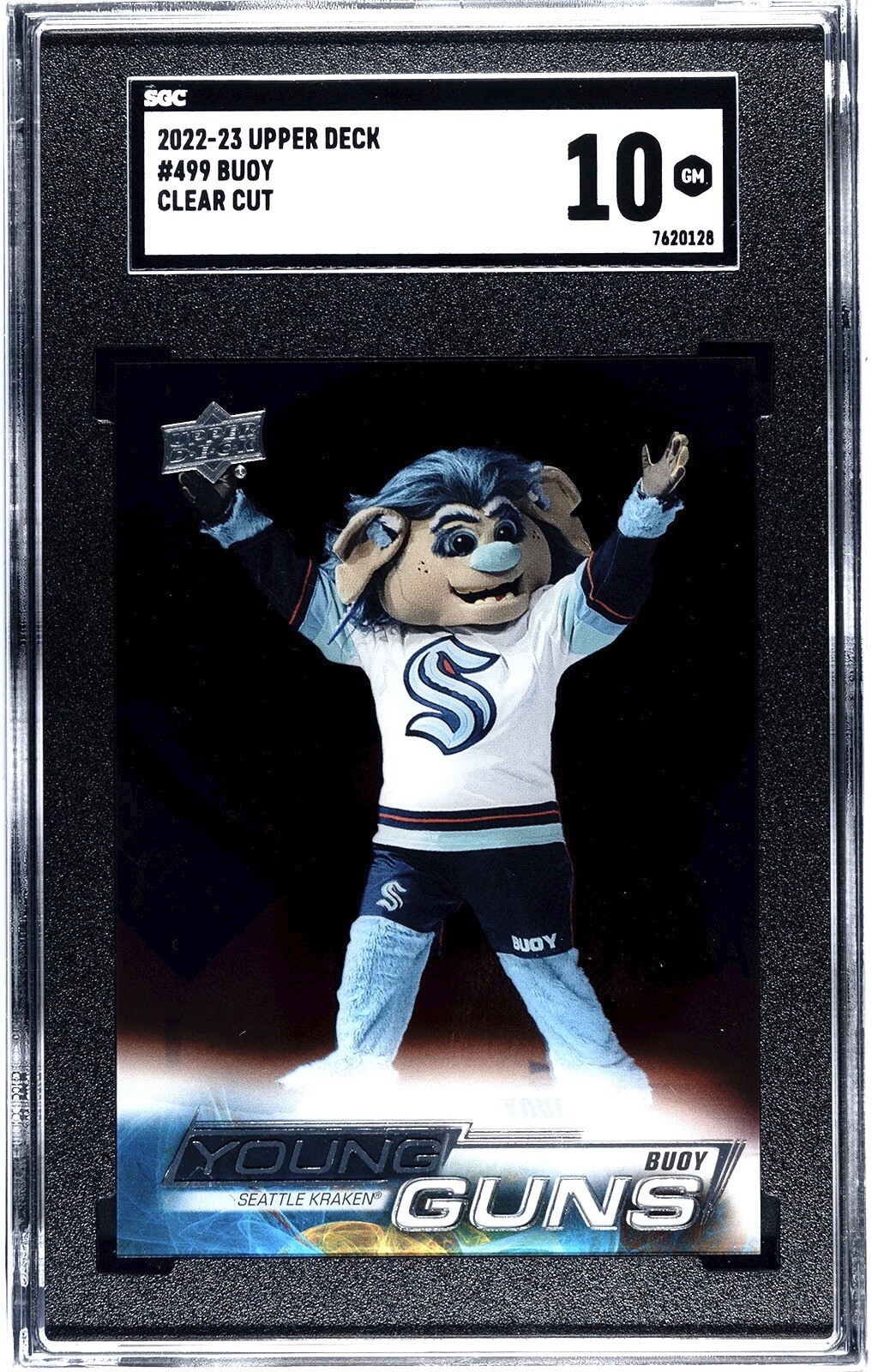 2022-23 UD Series 2 Young Guns Clear Cut #499 499 Buoy the Mascot - Seattle