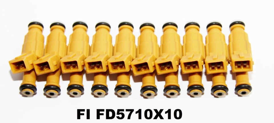 Injetores de combustível para 97-99Ford E-350Econoline/Club Wagon 6.8L V10 0280155710 1SET=10 - Imagem 2 de 3