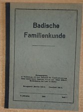 Badische Familienkunde Heft 1/1966 Kaltenbach-Forschung Caroli Genealogie