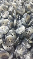 Bari Swirl Button, 4 Hole Sewing/Crafts Buttons 15mm  - 24 Pieces (105)