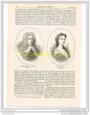 PHILIPDUKE OF WHARTON & LADY SUFFOLK, BOOK ILLUSTRATION, c1883