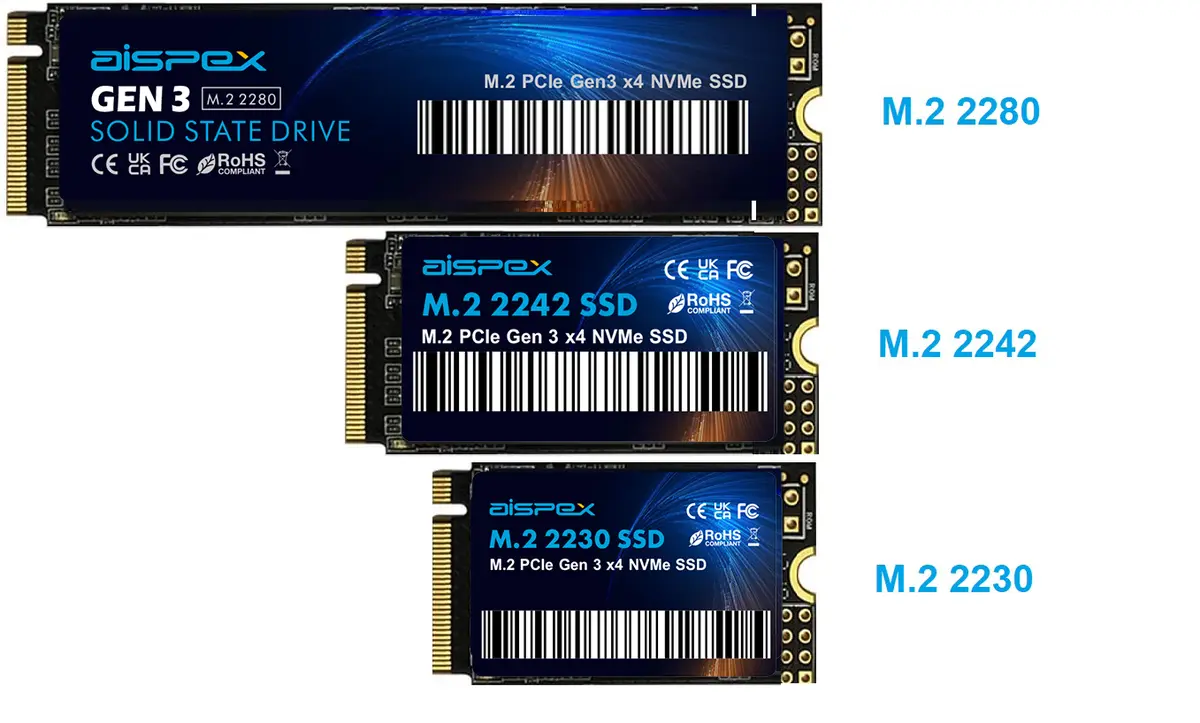 mangel blotte Ulv i fåretøj 1TB Aispex SSD M.2 PCIe NVMe Gen 3 x4 2280, 2242, 2230 | eBay