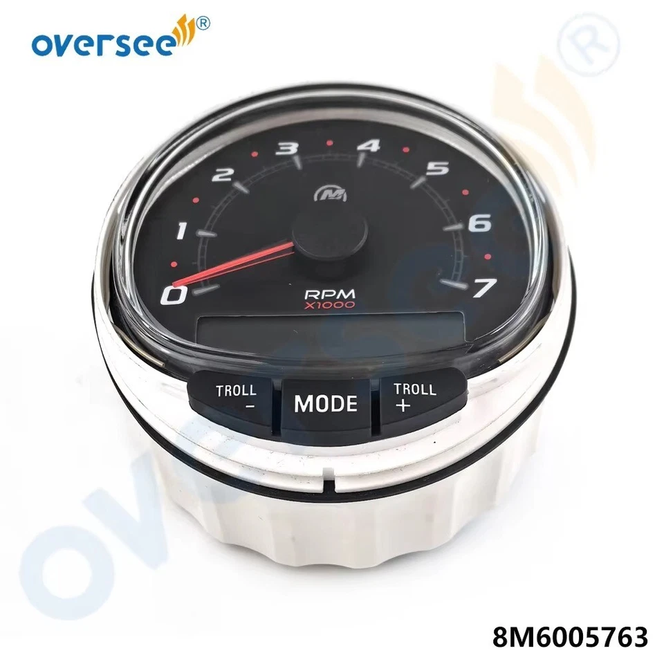 Tacômetro 8M6005763 SmartCraft com moldura SC-1000 0-7000 RPM para motor de popa Mercury - Imagem 4 de 4
