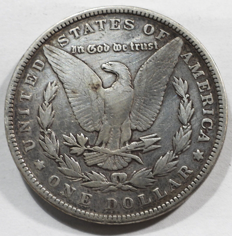 1899 key date morgan silver dollar with vf details cleaned km 110 962