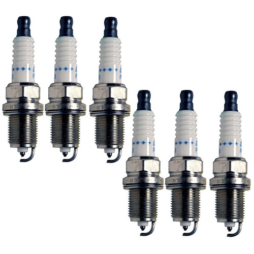 Denso Set 6 Double Platinum Spark Plugs Gap .044 For Acura Honda Mazda