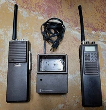 Lot of 2 - Vintage Standard Horizon 2 Way Mobile Radio & Charger HX220S - AS-IS