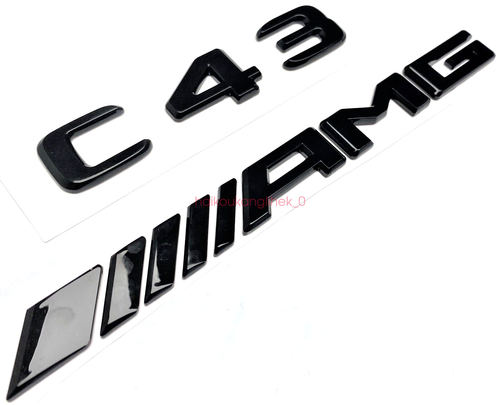 Black G63-Style Rear Trunk Emblem Badge For Mercedes – Direct Replacement Decal