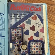 Vintage Lot  1 of 10 Annie's Pattern Club Books in Binder 1988/89,  48  57