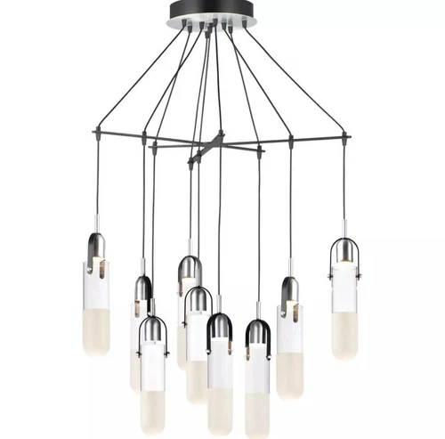 ET2 Contemporary Lighting E24179-93BKAL Capsule Pendant - Picture 1 of 2