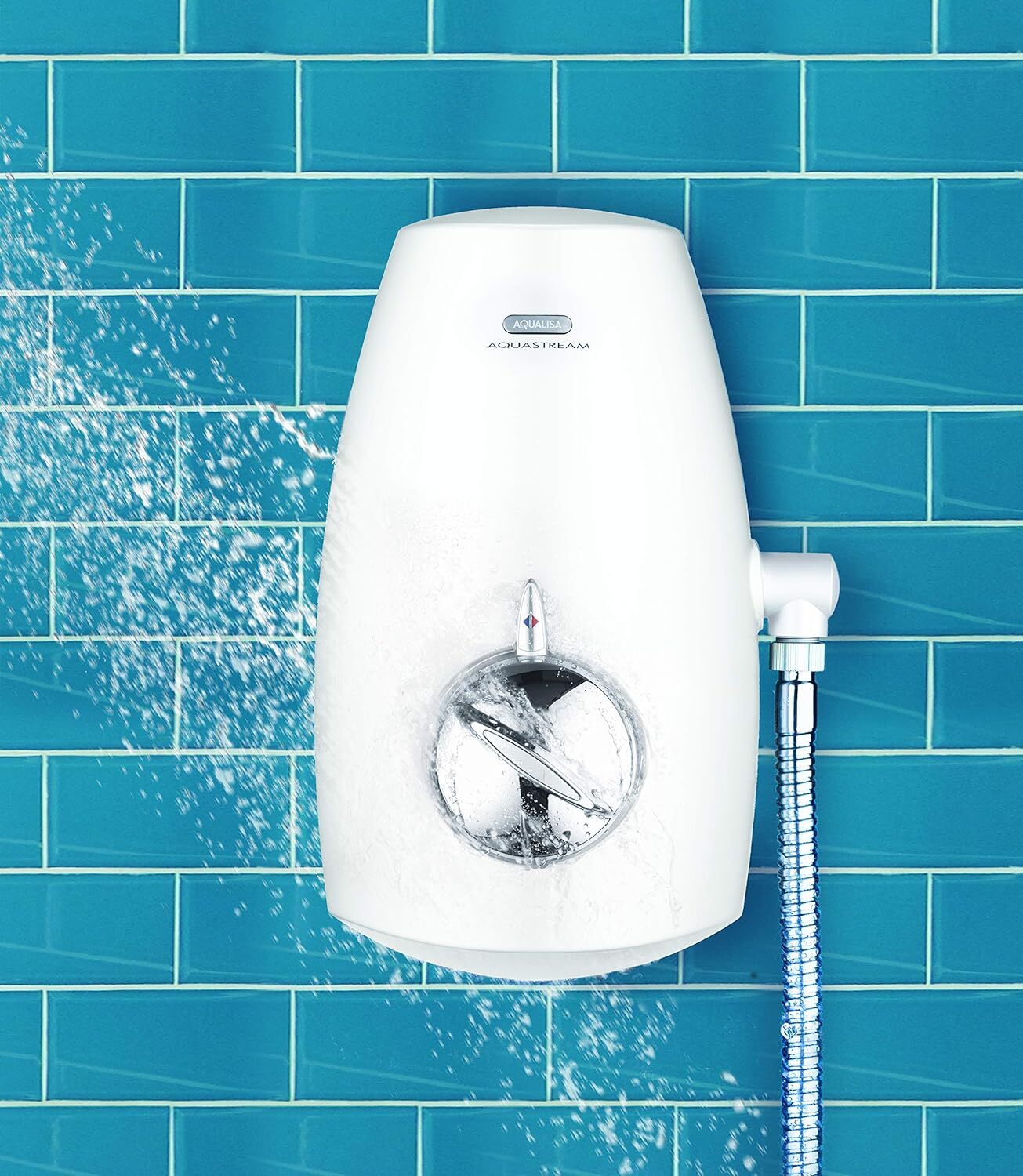 Aqualisa 8134021 Aquastream Thermo Power Shower with Adjustable Head