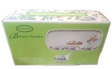 Portmeirion Botanic Garden Cranberry Dish with Slotted Spoon (Rhododendron)