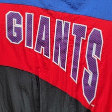 Chalk Line New York Giants Vintage NFL Jacket Coat Mens 2XL Blue Red