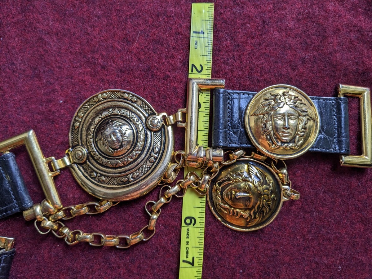 Versace Stunning Vintage Medusa Medallions And Chain Belt Versace Stunning Vintage Medusa Medallion Chain Belt | eBay main image 4