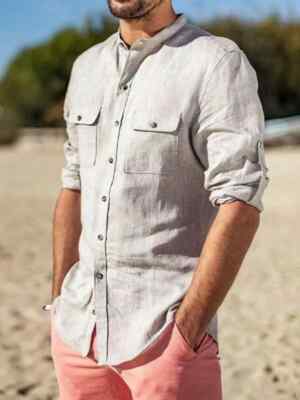 Chemise Homme FISHBONE Slim Fit - Taille L (FR42/USA16.5), Multicouleur, Coton, Parfait État