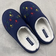 Club Room Men's Holiday Slippers Navy Size S 6-7 