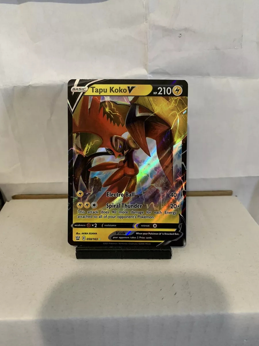 Check the actual price of your Tapu Koko V 050/163 Pokemon card