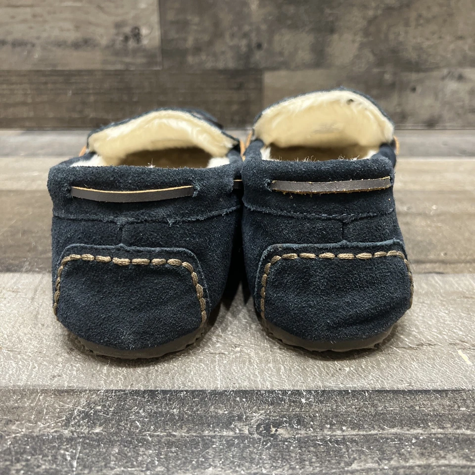 Zapatillas Clarks Para Hombre Azul Marino Gamuza Imitación Piel Talla 10 M Foto 4 de 4