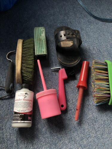 Miscellaneous Grooming Kit Equestrian Items.  - Foto 1 di 6