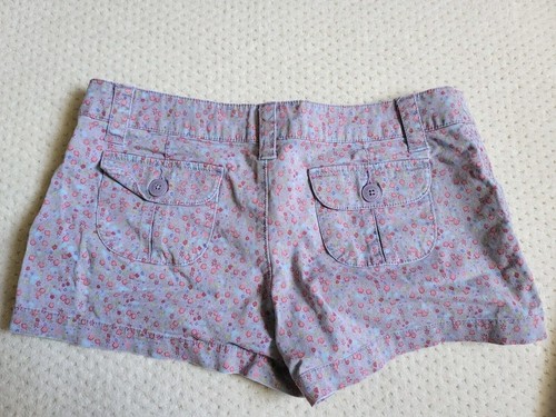NWOT 2x Mossimo Floral Purple & Beige Cotton Stretch Shorts Fit 6 Women's, 13 - Picture 3 of 6