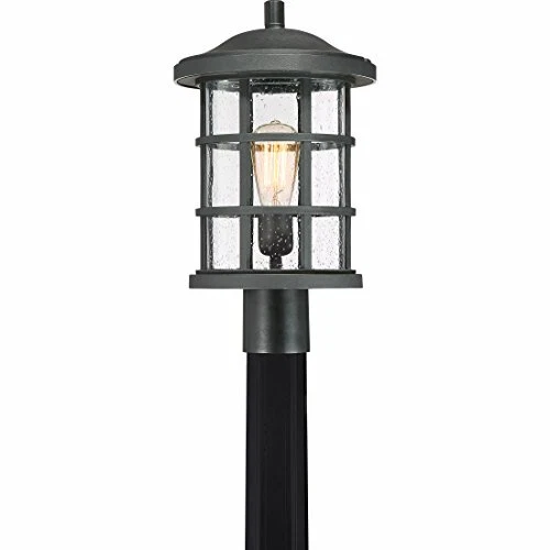 Quoizel One Light Outdoor Post Lantern CSE9010EK, Large, Earth Black - Picture 1 of 9