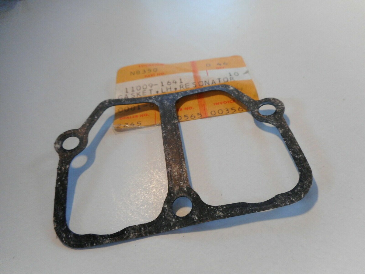 NOS Kawasaki KX125 KX 125 1987 OEM Left Resonator Gasket 11009