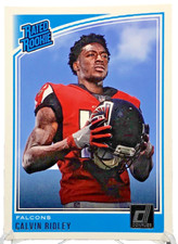 2018 Panini Donruss Calvin Ridley Rated Rookie RC #311 Titans Falcons A17