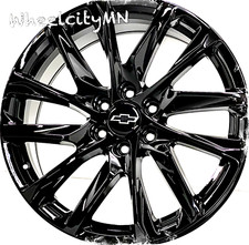 22 Gloss Black Oe 4875 Ssx Replica Wheels Fits 2025 Chevy Tahoe Rst 6x5.5 28